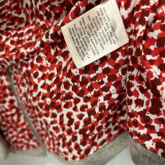 🆕 Anthropologie Elevenses Wool Blend Ruffle Collar Blazer Jacket - Picture 7 of 9